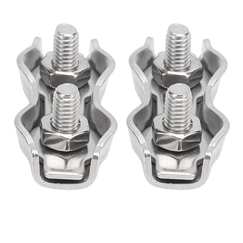 18pcs M2 Duplex Wire Rope Clip Cable Clamps Stainless Steel
