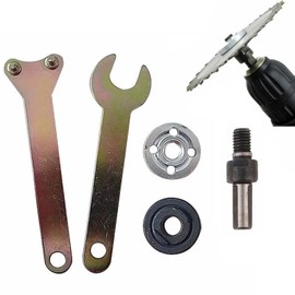 5 PCS Electric Drill Conversion Angle Grinder Adapter Connecting Rod Kit with Spanner Variable Shaft Coupler Converter Tool,6mm/10mm Arbor Mandrel Adapter,Adapter Set for Most Small Angle Grinder