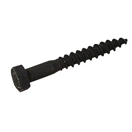 Pollmann Baubeschläge 3592030 Lag Screw R 8 x 60 mm Black Pack of 10