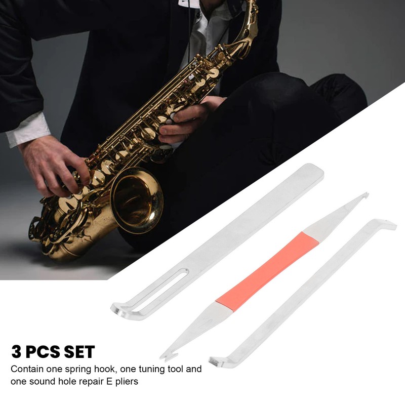 3 Pcs Saxophone Repair Tool Spring Hook Tuning Tool Sound