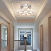 Cainjiazh Modern Crystal Chandeliers LED Ceiling Light Crystal Ceiling Light