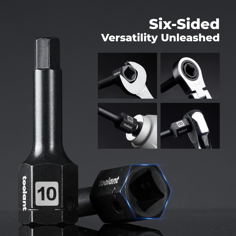 toolant 1/2" drive 1/2" impact hex bit socket set 2PCS,