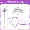 NebulaGlam Princess Dress Up Magic Wand Girls Stick Crown Necklace