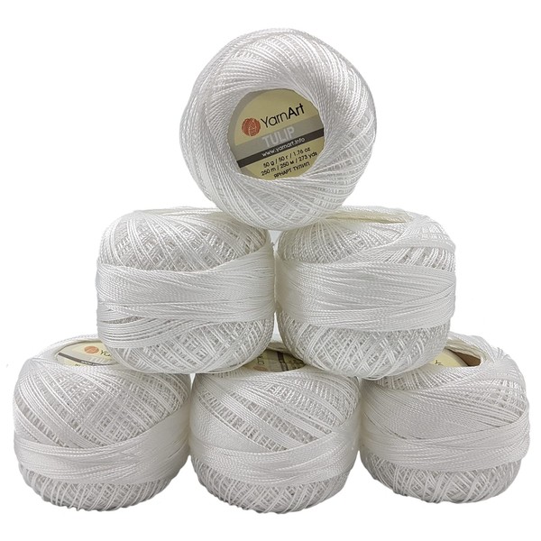 YarnArt Tulip 6 x 50 g Package Silk Yarn Microfibre,