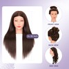 Mannequin Head Human Hair 80% Real Hair Cosmetology Mannequin Head