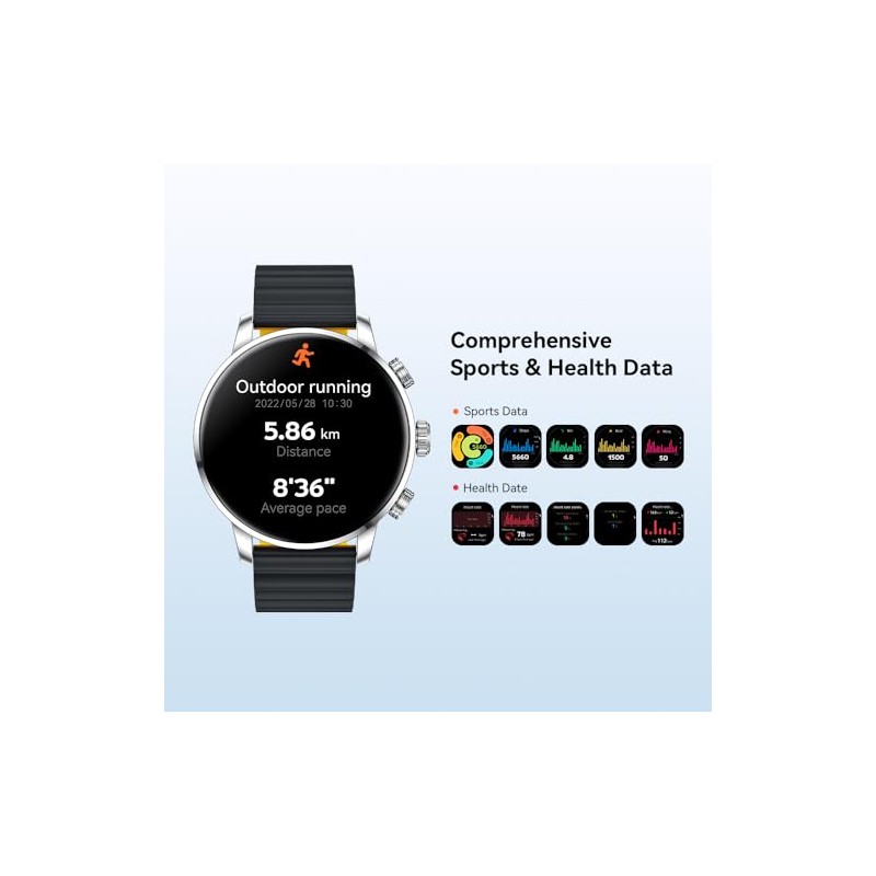Kieslect Smartwatch Reloj Inteligente Reloj de Llamadas Bluetooth 70 Modos