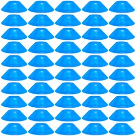 wlilupah 25 Pcs Mini Soccer Cones for Sport Agility Disc Cones Soccer Training for Agility Drills Sports Football Basketball Football Basketball Drills (Blue)