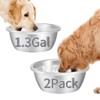 Baeluny 2Pcs 1.3 Gallons Large Dog Water Bowls, Large Capacity