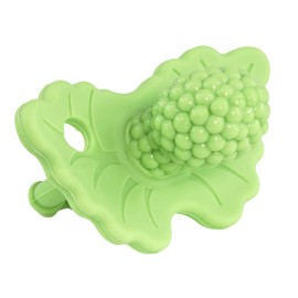 RaZbaby RaZberry Silicone Teether Pacifier – Teething Relief for Infants, Food-Grade, BPA-Free, Hands-Free Design, Natural Berrybumps Fruit Texture for Sensory Development, Freezable – Mint