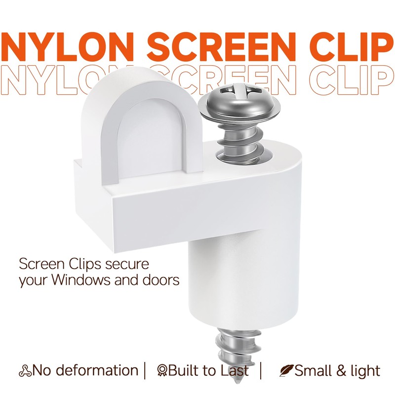 3/8 Inch Window Screen Clip with Screws, Storm Window Clips