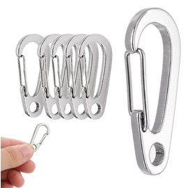 Mountain Carabiner Multifunction Spring Hook Mini Mountain Carabiner Lightweight Durable Snap Hook Stainless Steel SUS304 Hook