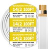 14/2 White 100FT NM-B Pure Copper Cable, Indoor Non-Metallic Sheathed