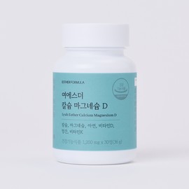Esther Formula [국민영양] 여에스더 칼슘 마그네슘 D (뼈 건강 필수영양소) 30정, 6개 [National Nutrition] Esther Yeo Calcium Magnesium D (Essential Nutrients for Bone Health) 30 Tablets, 6 Packs