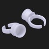 100 PC White Pigment Glue Ring Cups Tattoo Ink Holder