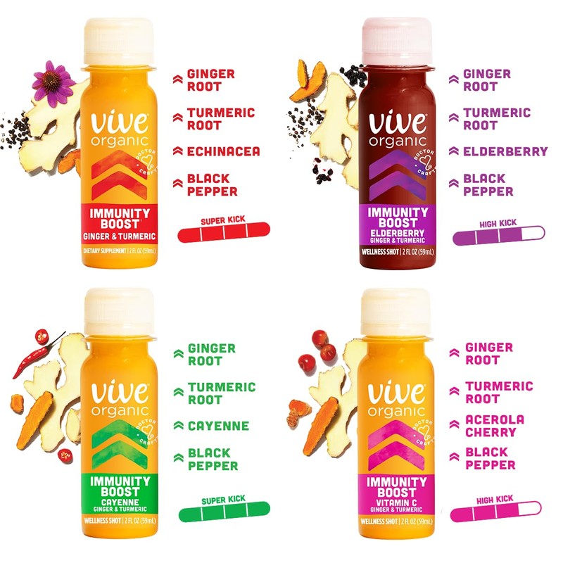 Vive Organic Immunity Boost Shot Sampler Pack | Immunity Boost