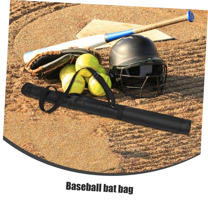 Outanaya Handheld Baseball Bat Carrier Bag Durable PU Material Shoulder