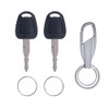 2PCS F900 lgnition Keys with Keychain Replacement for Daewoo Doosan