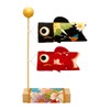 Ryukodo Stand Carp Streamer (Crepe Japanese Pattern), Gold, White, Yellow,