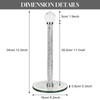 Decorative Paper Towel Holder, Silver Crystal Paper Towel Dispenser, Crushed