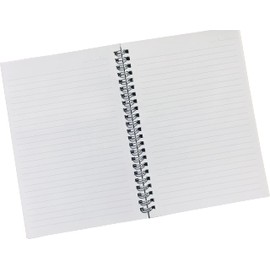 PRECIOUS LONDON A5 Notebook Lined Journal - Spiral Notebook Twin Wirebound Ruled Micro Perforated Pages with Premium Quality (Give Your Self Time)