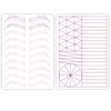 3PCS Rasmet New Hair Stroke Pattern Practice Pad Double Sided