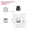 G Thread (Metric BSPP) Male to NPT Female Adapter -