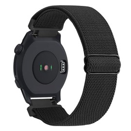 Yeahxing Nylon-Band for COROS PACE 2 Strap-Replace - Watch Band for COROS APEX 2/ APEX 42(mm) Breathable Sport Strap for Men Women (Black)