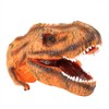 Soft Dinosaur Head Hand Puppet Kids Child Stories Role Play