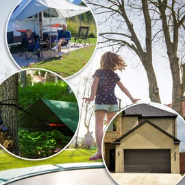 COM-FOUR® tension spring with double hook - spring for tents, awnings, caravans - fastening accessories - tension spring awning - steel spring (1 piece - tension spring)