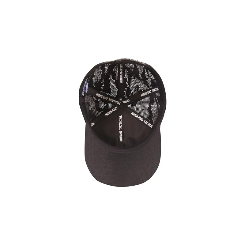 Highland Tactical Men's American Flag DEEP Woods CAMOTECH Snapback, Black