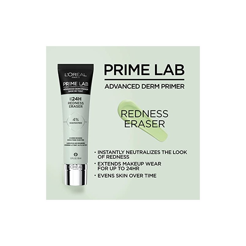 LOreal Paris Prime Lab Up to 24H Redness Eraser Face