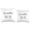 Grandkids Spoiled Here Simple Design Farmhouse Decor Throw Pillow
