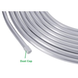 3/8 Metal Fuel Line,3/8" OD Aluminium Coiled Tubing Hard Tube for Refrigeration Tubing, Automotive Oil Pipe,Brake Line, Metal Gas Line, 25FT