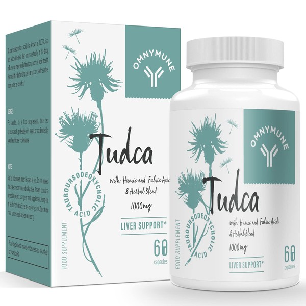 Tudca Liver Support Supplement,Tauroursodeoxycholic Acid Complex 1000mg Per Servings, Bile