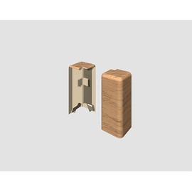 EGGER Outer Corner 6 cm Honey Oak | New Cubic Profile | Pack of 2