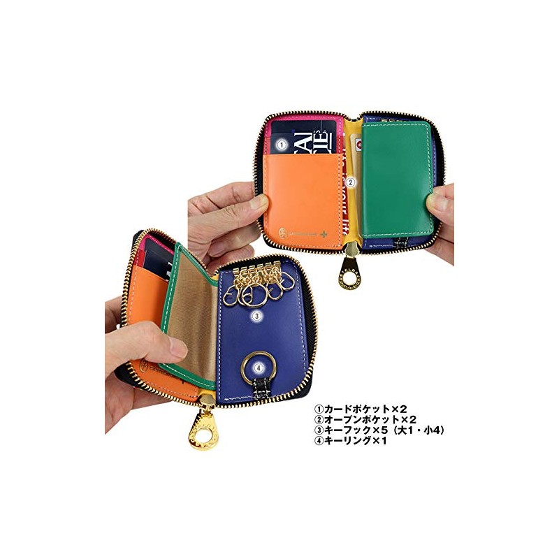 Castelbajac CASTEL-79612 Rainbow Key Case, 1. black (01) black