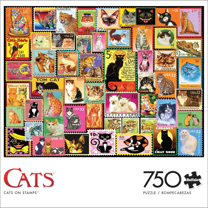 Buffalo Games - Lewis T. Johnson - Cats on Stamps