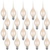Roowest 20 Pieces Silicone Dipped Candle Light Bulbs Decorative 5w
