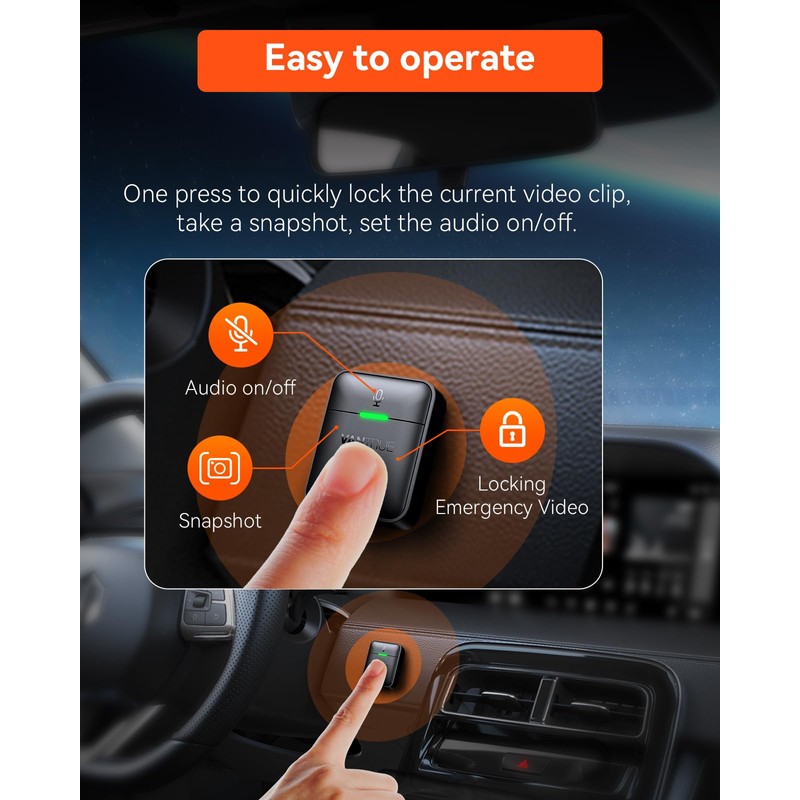 VANTRUE Wireless Remote Controller for N5, N4 Pro, N2X, S1Pro,