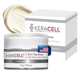 Crema Para Ojos Antiedad 8 En 1 Con Tecnología Mhcsc. Crema Para Ojeras. Reduce La Hinchazón, Las Líneas De Expresión Y Las Arrugas. Con Péptidos Y Pepino. 14 Ml.