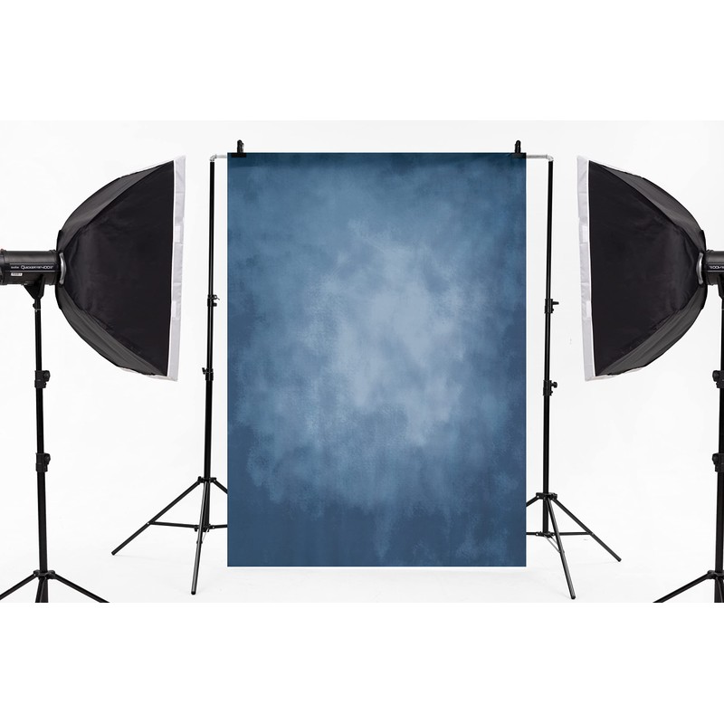 Kate 5ft(W) x7ft(H) Blue Abstract Photography Backdrop Texture Microfiber Old