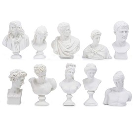FUPUTWO Gypsum Statue Miniature Figurine Replica Gypsum-Style Drawing Resin Set (Type A)