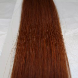 Remy Glamm Extensión Cabello Natural Humano Tape 4k Invisible 22 Rojiza