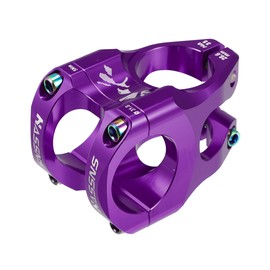 X AUTOHAUX Mountain Bike Stem Handlebar Replacement Aluminium Alloy 35 mm Purple