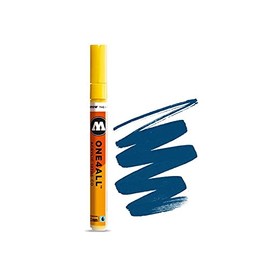 Molotow ONE4ALL Acryl-Marker, 2 mm, stoßblau, 1 Stück (127.205) Paint Marker - 1.5mm petrol