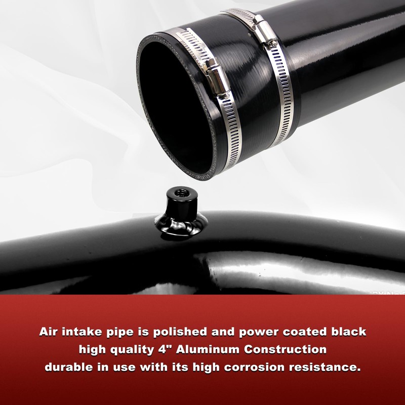 RULLINE 4" Air Intake System Air Intake Pipe with Oiled