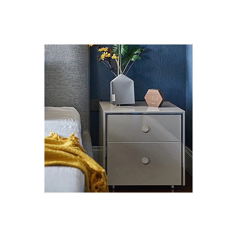 Knober 6 x Furniture Knobs 20mm Pink Leather Brass for