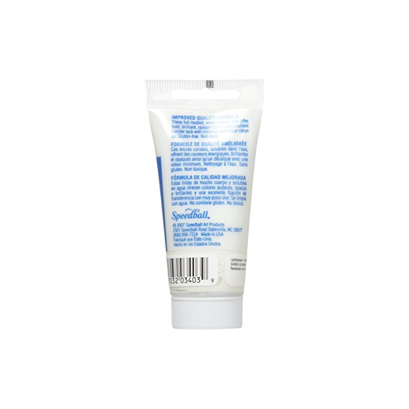 Speedball Art Products, inchiostro solubile in acqua, bianco, 35,4 g