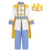 ReliBeauty Prince Costume Children's Boy with Crown, 150