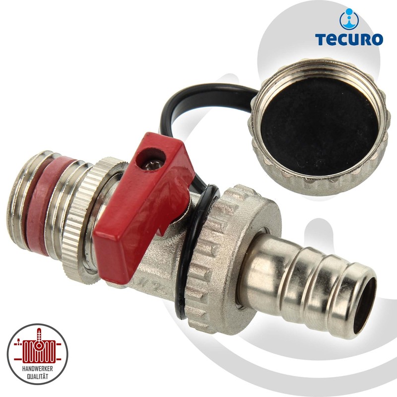 tecuro KFE Ball Valve AG 1/2 Inch, Boiler Filling and